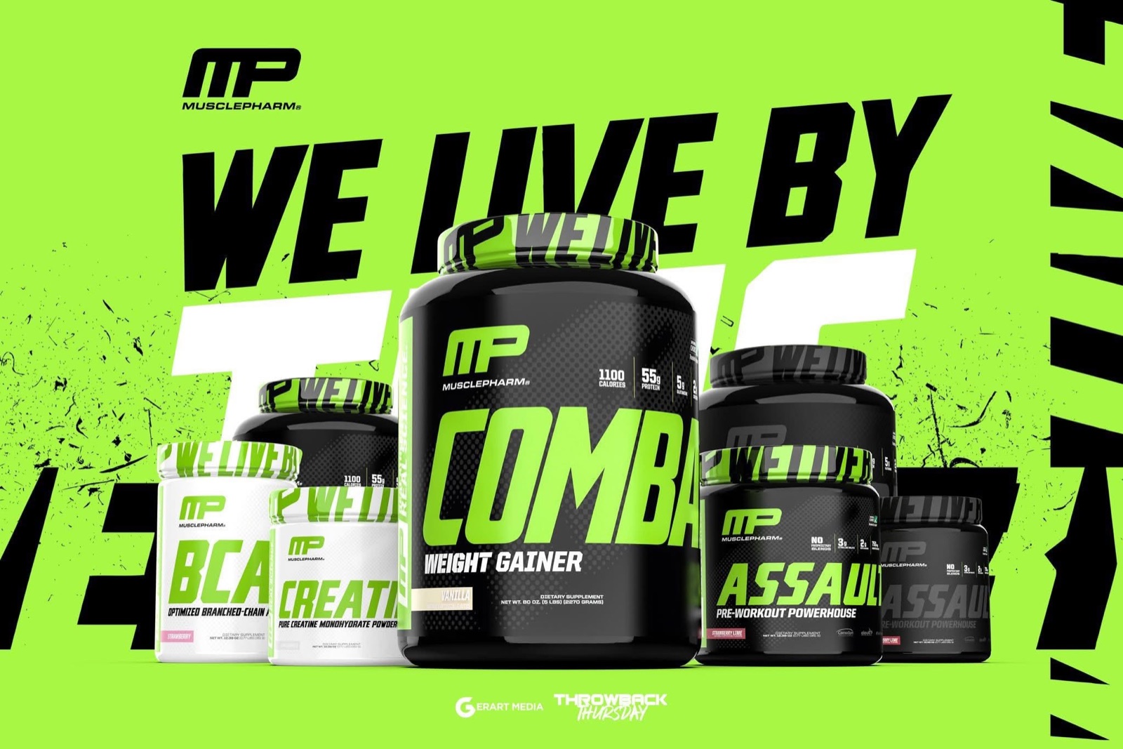 MusclePharm Combat & Assault product family