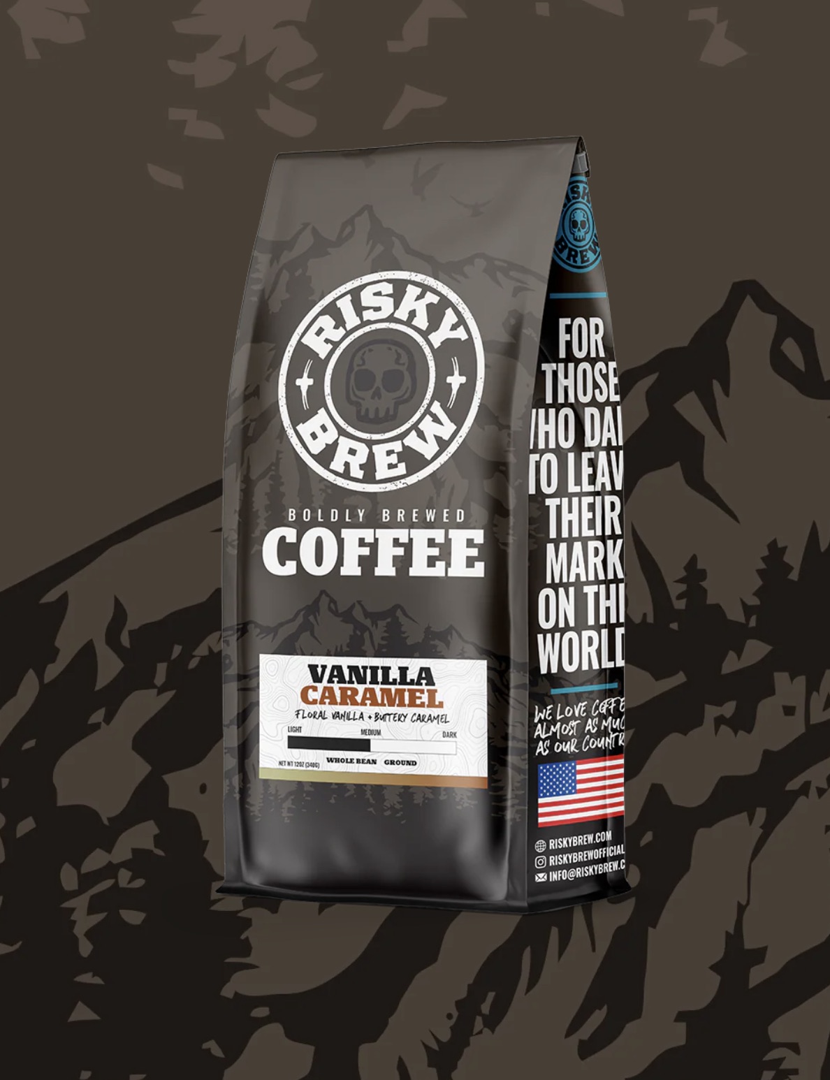 Risky Brew Coffee — brand identity